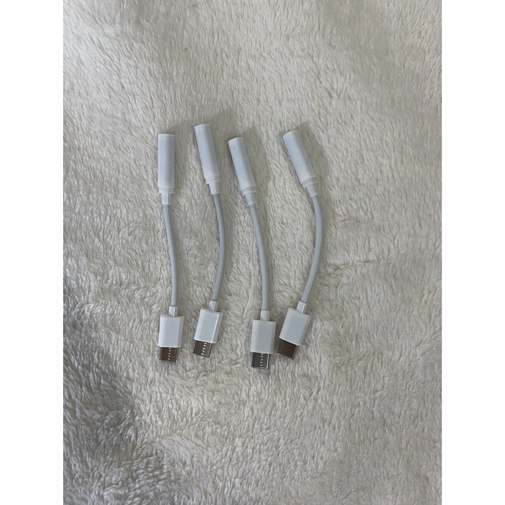 Lot of 4 Pack USB-C to 3.5mm Headphone Adapter Type-C to Aux Audio Converter